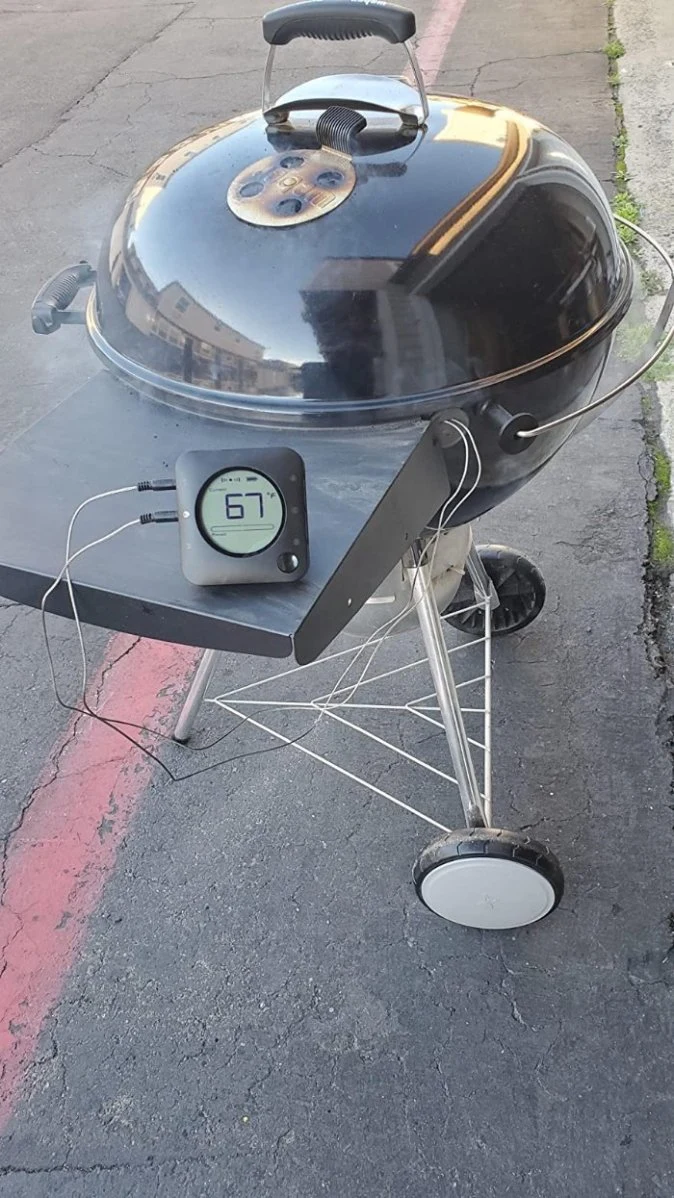 흡연자 BBQ 그릴 온도계를 위한 6 고기 탐침 무선 전신 고기 온도계 조리 음식물 고기 온도계 무선 전신