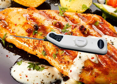 Electronic BBQ Meat Thermometer With High Temperature Alarm 0.5℃ Accuracy Collapsible Probe