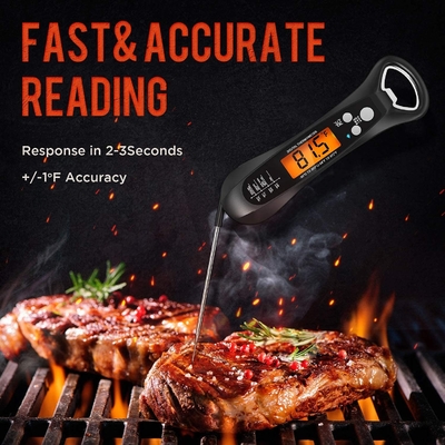 Digital Waterproof Instant Read Food Thermometer BBQ Cooking Oven Meat With Magnet
